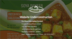 Desktop Screenshot of dhaanyatofu.com